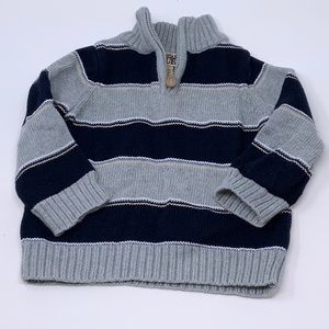 Standard Blues Striped Baby Boy Sweater - Size 18M